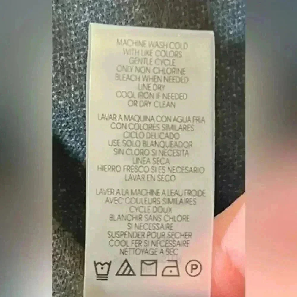 NWT‎ Calvin Klein Black w/ Grey Pinstripe Sleeveless Career Top Women's Sz Small - Picture 7 of 8